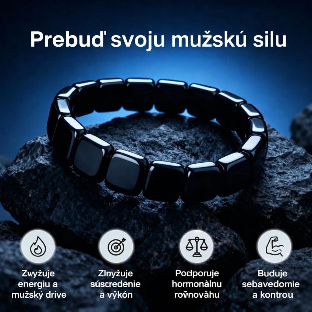 Hematitový náramok EQUHEM